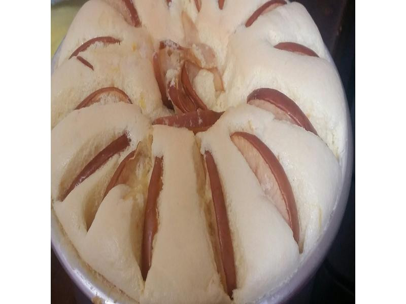 橙香苹果花戚风蛋糕的做法