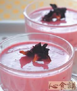 玫瑰花香布丁的做法