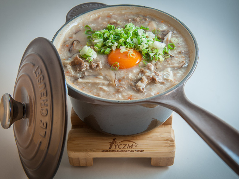 香菇滑蛋牛肉粥的做法