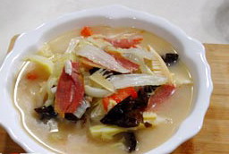 火腿白菜的做法