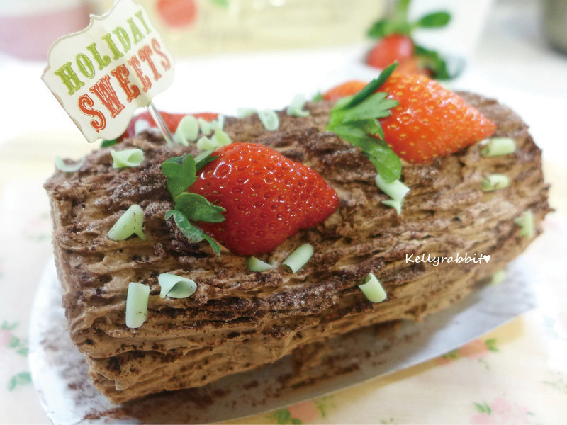 耶诞木柴蛋糕B?che de No?l的做法