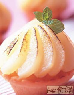 洋梨乳酪塔的做法