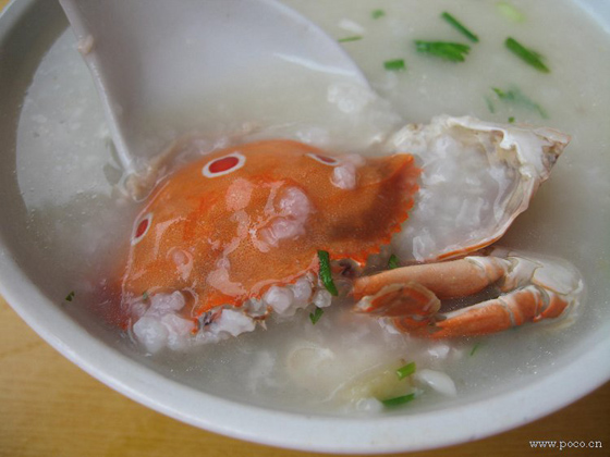 生滚花蟹粥的做法
