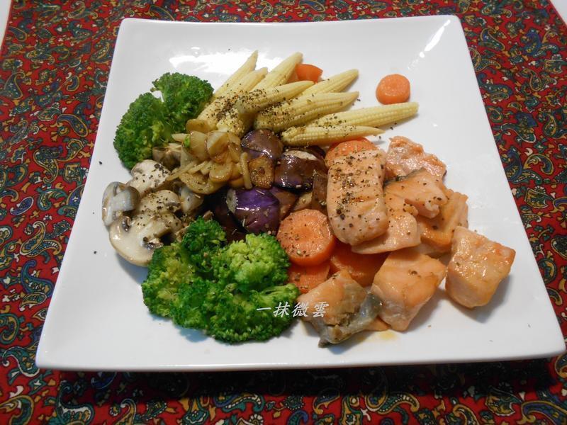 田园鲑鱼『家乐福厨神大赛』的做法