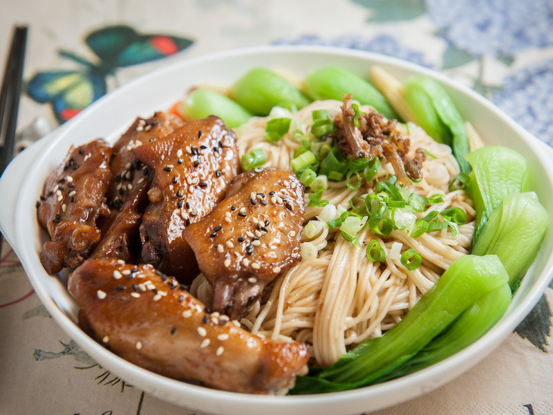 蜜汁烤鸡XO酱拌面的做法