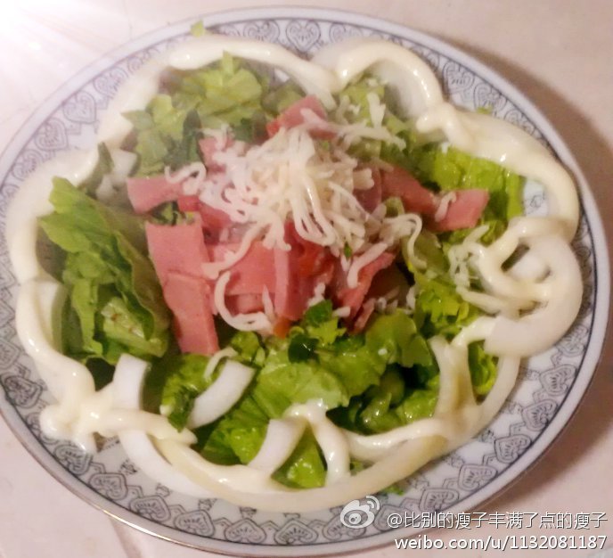 培根奶酪沙拉的做法