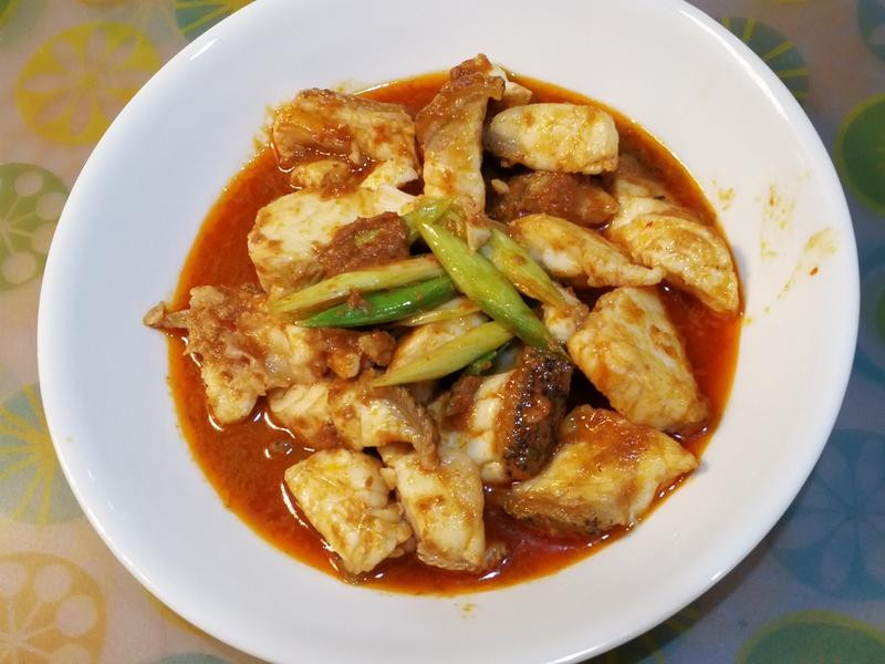 沙茶龙胆石斑鱼片的做法