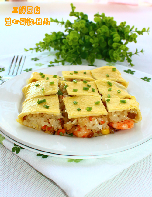 揭秘家庭制作三鲜豆皮的精髓——武汉“三鲜豆皮”的做法