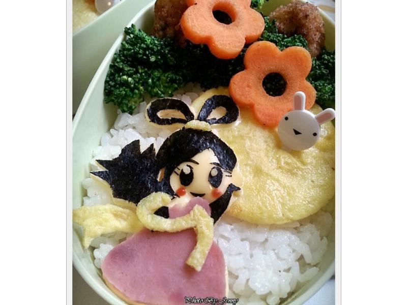 嫦娥奔月造型便当的做法