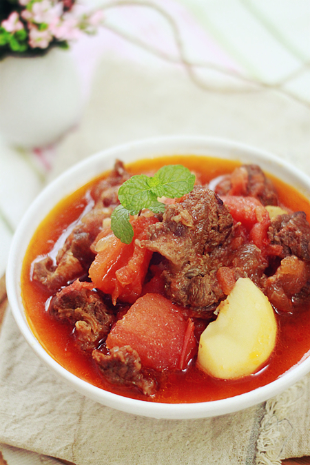 番茄牛腩的做法