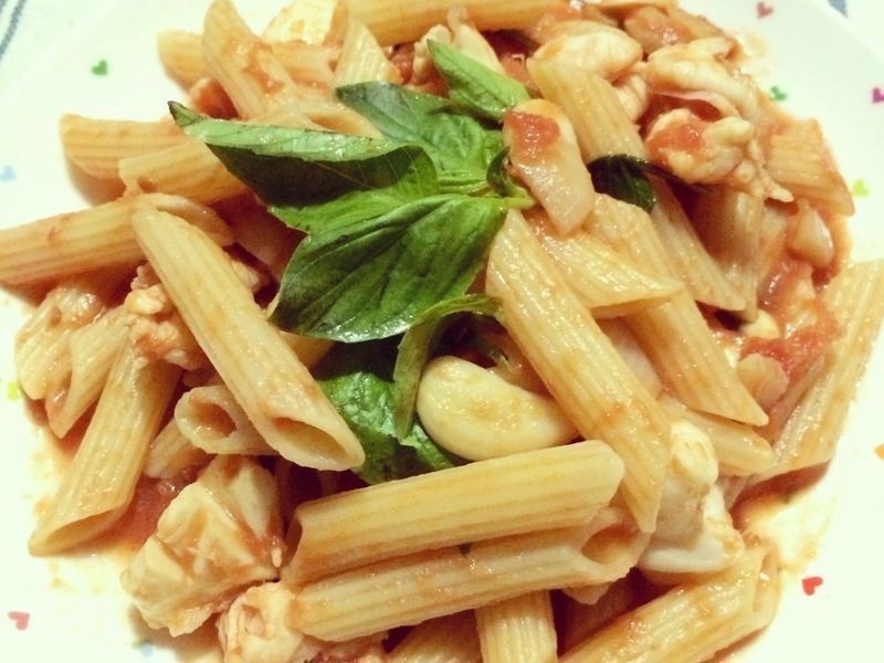 茄汁海鲜笔管义大利面的做法