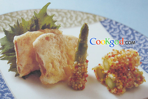 蛋白炸鲍鱼的做法