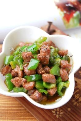 蚝油青椒牛肉丁的做法