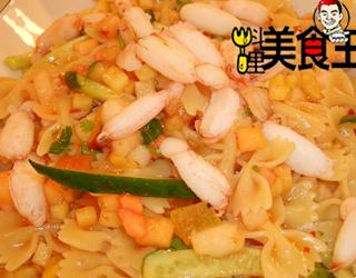 辣味鲜果蟹肉义大利冷面的做法