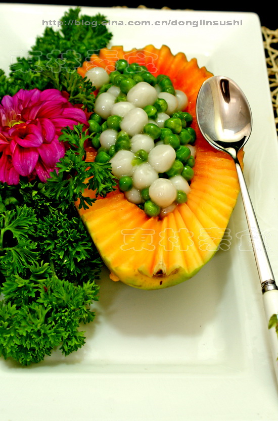 【青豆炒小汤圆】一款菜祝福北京奥运盛典大圆满的做法