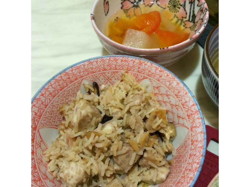 简单轻食-芋头炊饭的做法