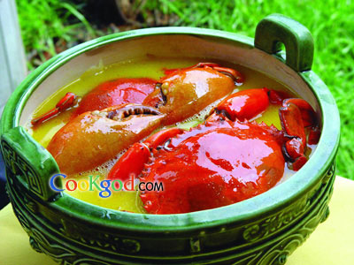 复古鼎汤蟹的做法