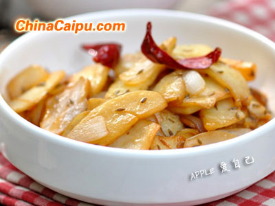 孜然洋葱土豆片的做法