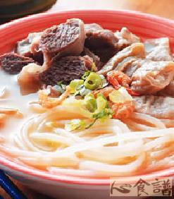 大肠猪肝连米粉的做法