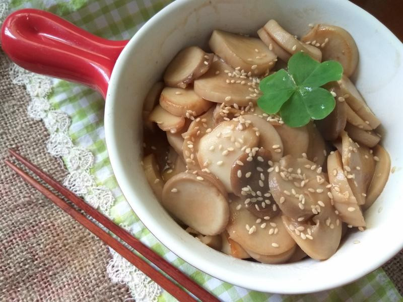 姜丝麻油干煸杏鲍菇的做法