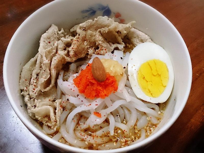 和风芝麻魔芋乌龙面的做法