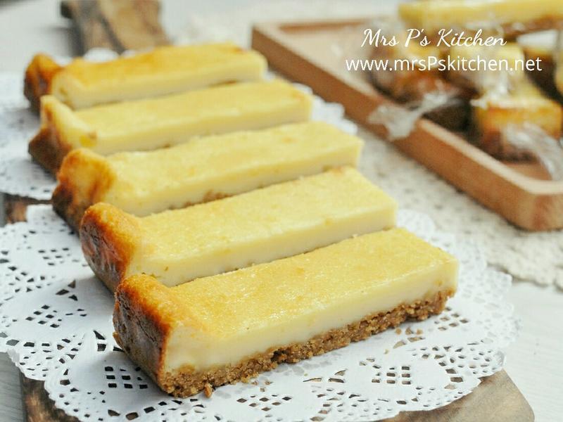 重乳酪蛋糕条 【免机器】的做法