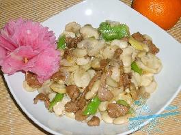 蚕豆肉片的做法