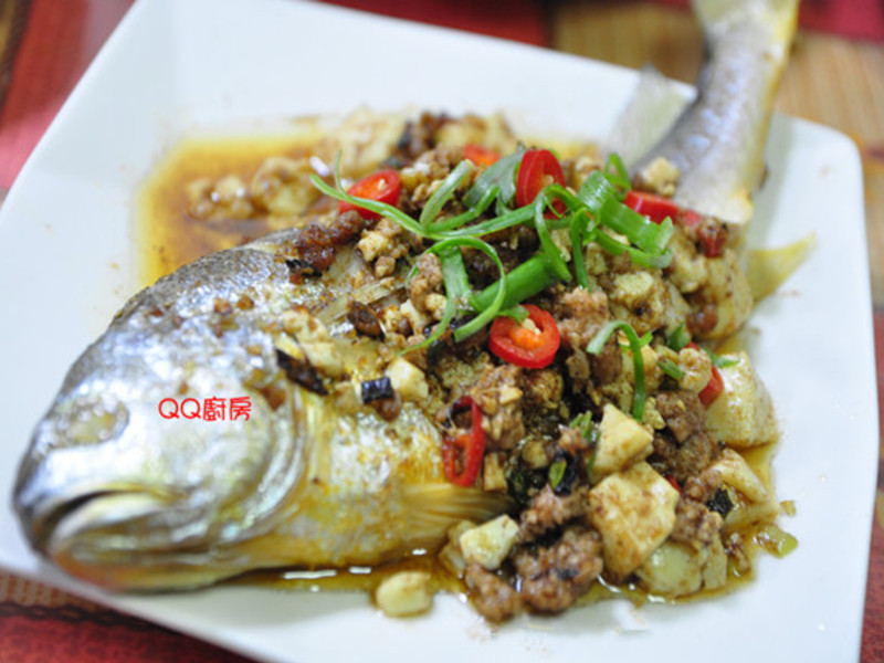 沙茶豆腐烩黄鱼的做法