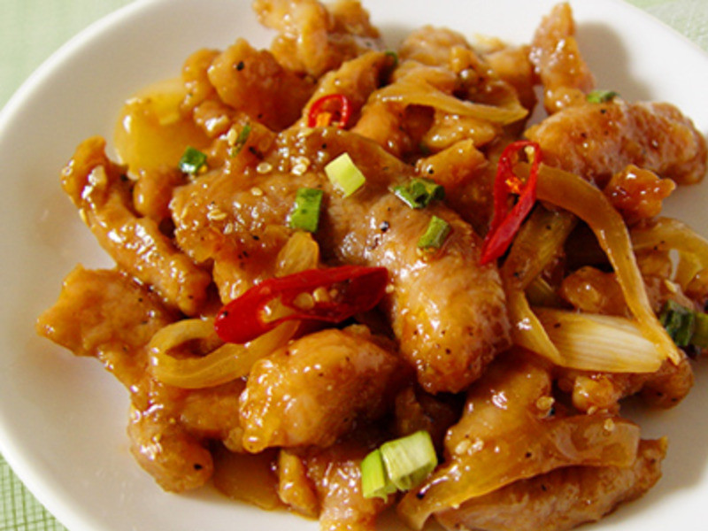 洋葱猪柳的做法