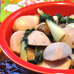 芋头小白菜的做法
