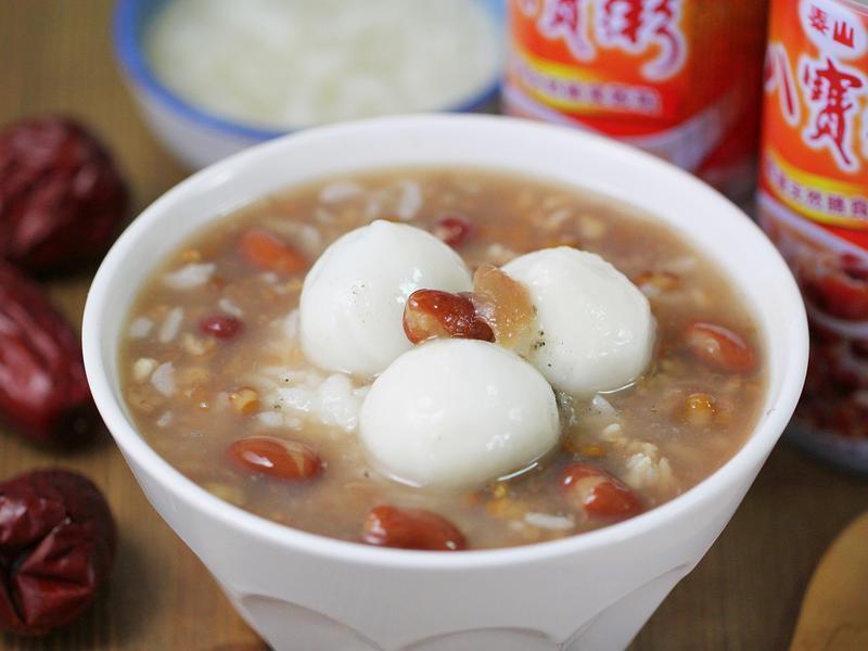 简易版养生酒酿八宝汤圆【泰山八宝粥】的做法