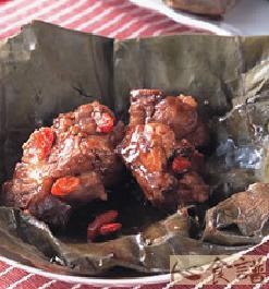 荷叶排骨的做法