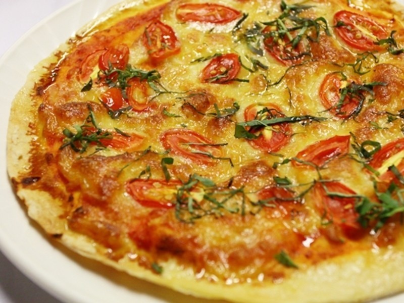 就是蕃茄PIZZA的做法