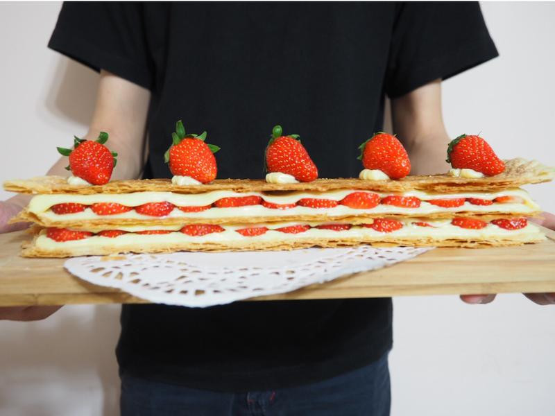 简易草莓千层酥的做法