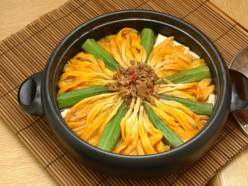 金针百页羊肉粥的做法