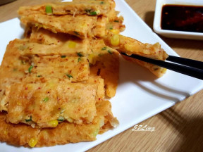 玉米泡菜煎饼的做法