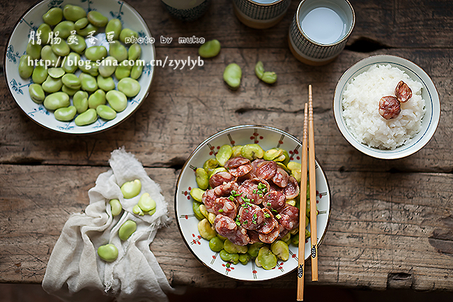 蚕豆新吃法【腊肠蒸蚕豆】的做法