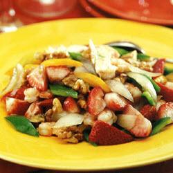 甜椒炒虾仁的做法