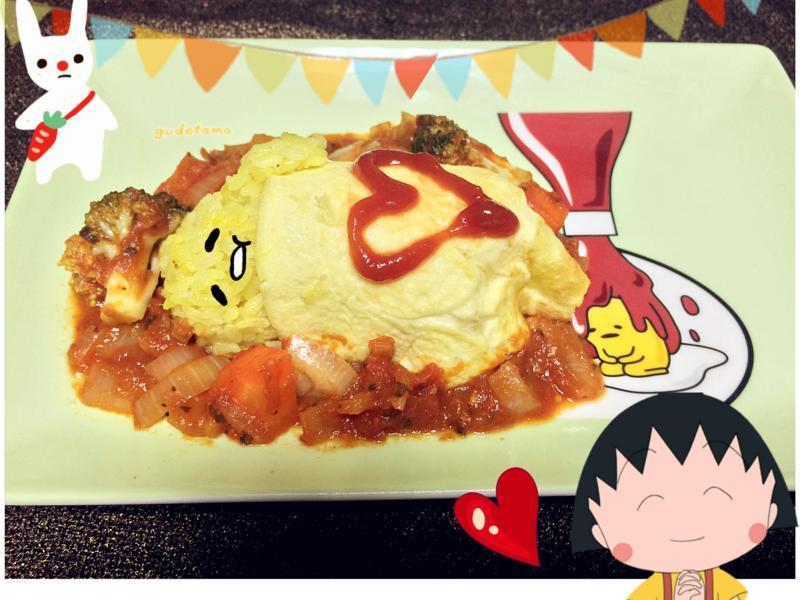 蛋黄哥 番茄蛋包饭的做法