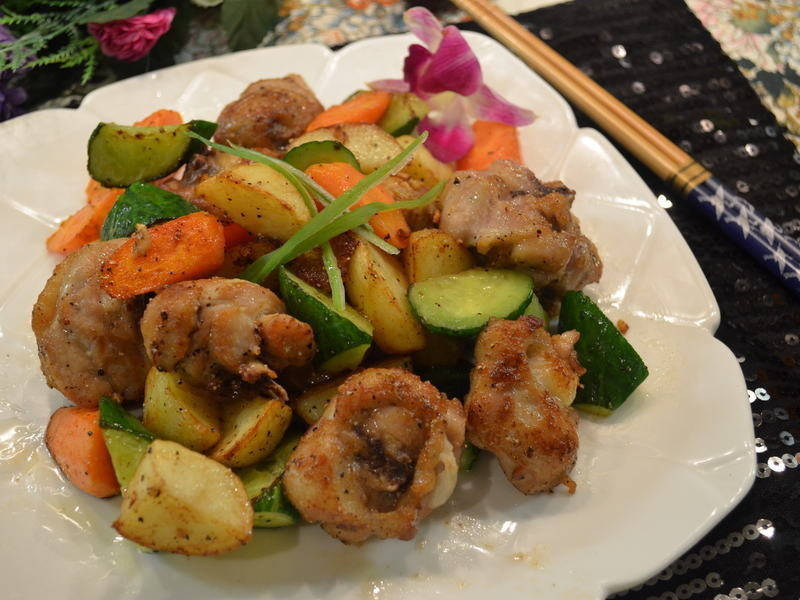 黑椒马铃薯炸鸡腿的做法