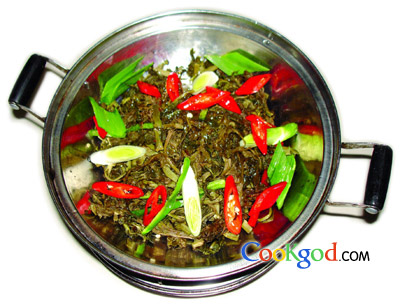 土家干锅脆爽的做法