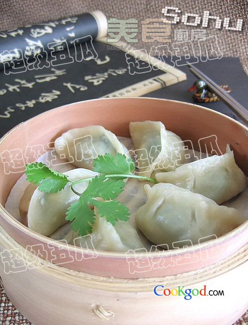素馅蒸饺的做法