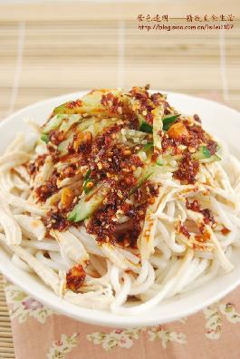 北做鸡丝凉面的做法