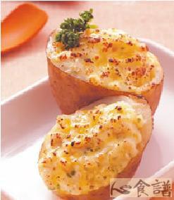 蒜味奶油鸡肉烤马铃薯的做法