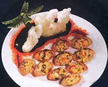 五彩蟹盒的做法