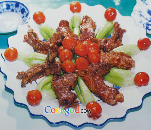 沙茶烧猪排的做法