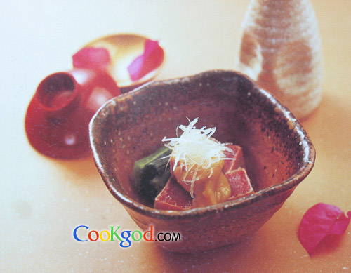 酸面豉拌鲔鱼的做法