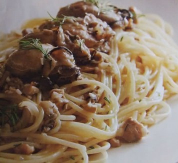 橄榄油汁生蚝意大利面的做法