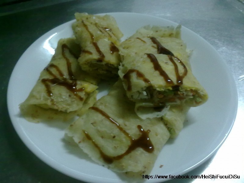 蔬菜蛋饼 ( 蛋饼皮 DIY )的做法