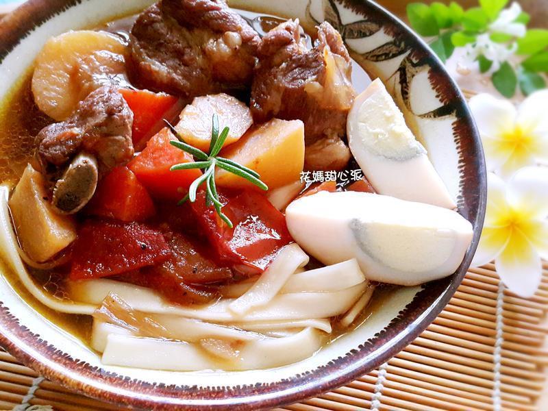 红烧炖肉汤面的做法